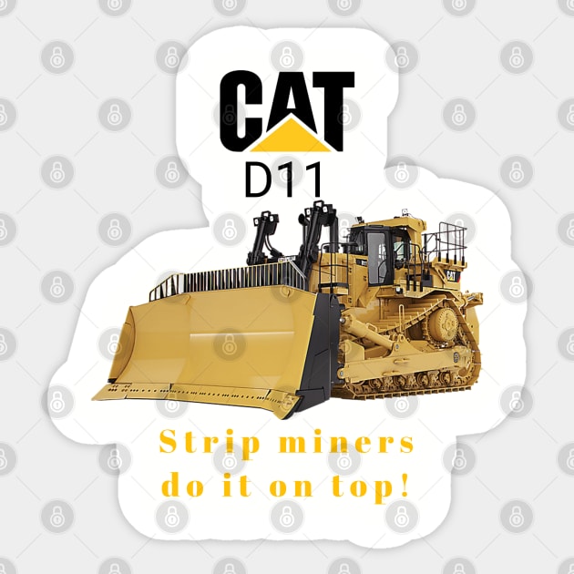 strip miners do it on top Sticker by goondickdesign